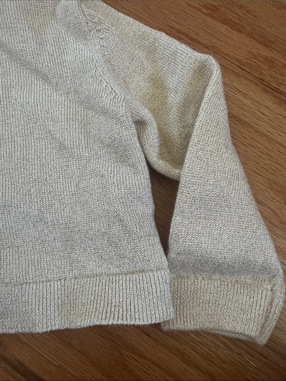 GAP Cream Knit Cardigan with Gold Buttons